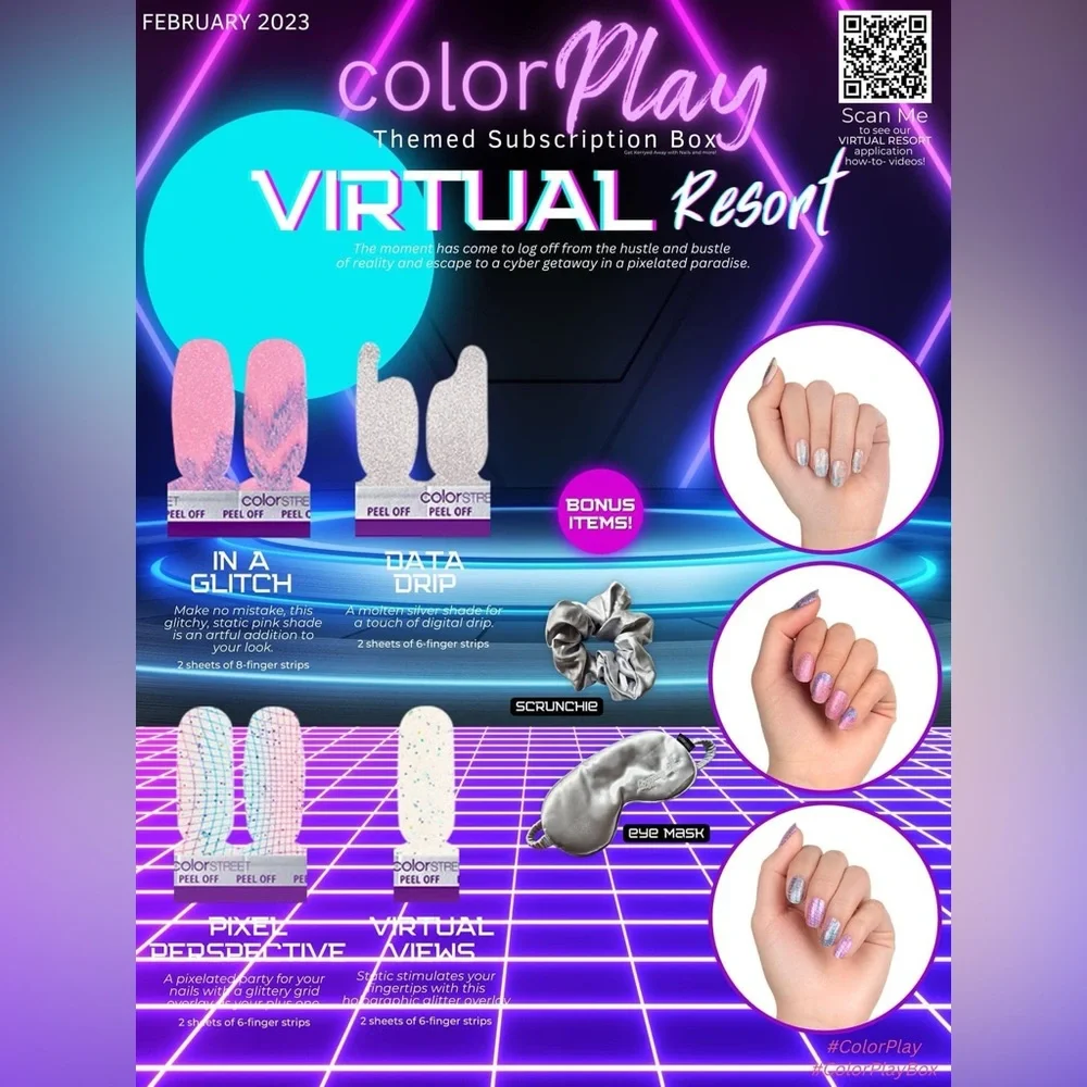 Color Street February Subscription Box Virtual Resort - Picture 1 of 2